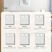 Rootedsheets™ Grounding Sheets Queen Size - 95% Organic Cotton + 5% Silver Fiber Conductive Earthing Fitted Sheet with Cord, Deep Pocket Soft Breathable (Gray)