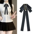 thumbnail image 4 of Aufmer Solid Color Long Ribbon Neck Bow Flexible Adjustable Structure Soft Elegant Vision For Female Daily Life Office Festival Outfit Decoration, 4 of 5