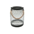 Better Homes & Gardens Metal Candle Holder Lantern with Rope, Bronze