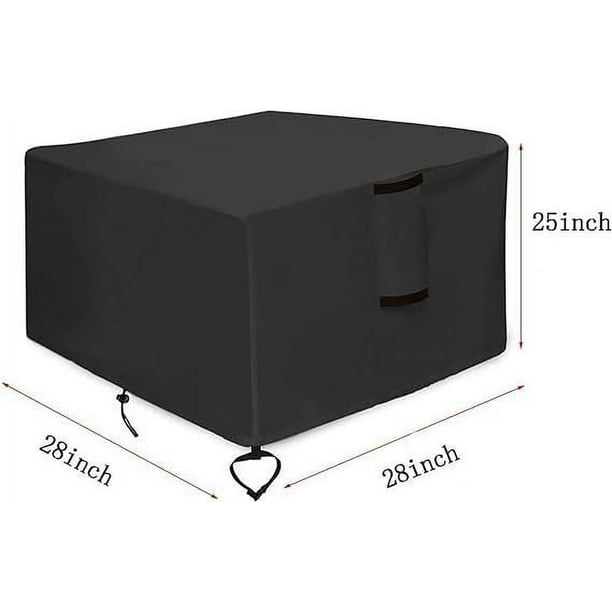 Fire Pits Cover, Fire Cover Squares Outdoor Fireplace Gas Propane Fire Table Cover -420D Fire Tray Cover Suitable For Outdoor High Fire Trays