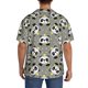 thumbnail image 3 of Balery Panda With Crown And Stars Camisa Casual de Manga Corta con Botones para Hombre, Texturizada, Estilo Cubano, para Playa, Verano-Large, 3 of 5