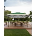 thumbnail image 5 of COZONY 13' x 13' Pop Up Gazebo Tent，Double Roof Patio Canopy , Portable Sun Shelter with 4 Stanbags, 8 Stakes Adjustable Gazebos for Deck, Backyard, Garden, Patio, Lawns, Dark Green & Gray, 5 of 7