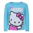 thumbnail image 3 of Hello Kitty Girls’ 3 Pack Long Sleeve Shirt for Infant, Toddler, Little and Big Girls – Pink/Blue/White, 3 of 4