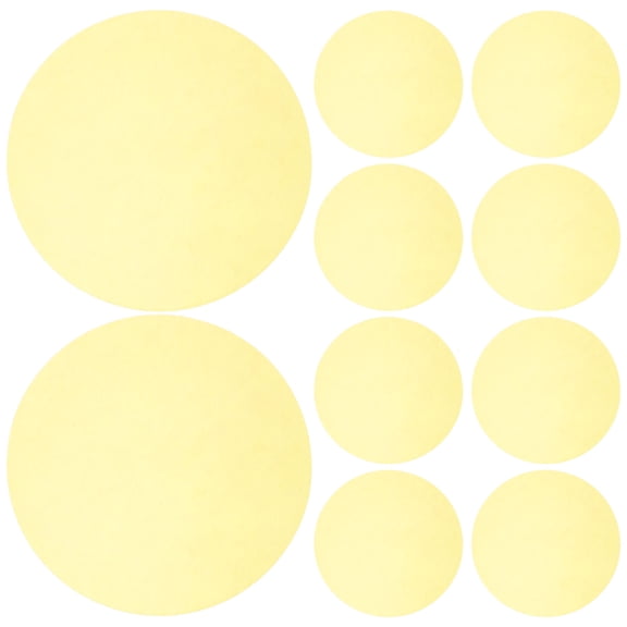 Milisten 15Pcs Self Adhesive Warm Light Correction Film Yellow for Home LED Lighting Filters