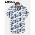 thumbnail image 1 of Nouvelle Chemise à Manches Courtes Imprimée à Rayures Créative pour l'Été, 1 of 4