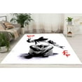 thumbnail image 3 of Entry Rug, Banksy Graffiti Rug, Runner Rug, Thin Rugs, Modern Rug, Area Rug, Abstract Rug, Modern Rugs, Banksy Love Money Rugs, Corridor Rug, 2.6'x4' - 80x120 cm, 3 of 8