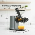 thumbnail image 6 of Philergo Cold Press Juicer, Powerful Slow Juicer with Quiet Motor and Reverse Function, High Juice Yield for Fruits and Vegetables, Dishwasher Safe, Black, 6 of 7