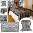 thumbnail image 1 of Décoration de Table en Dentelle d'Halloween Chemin de Table Araignée Noire, 1 of 5