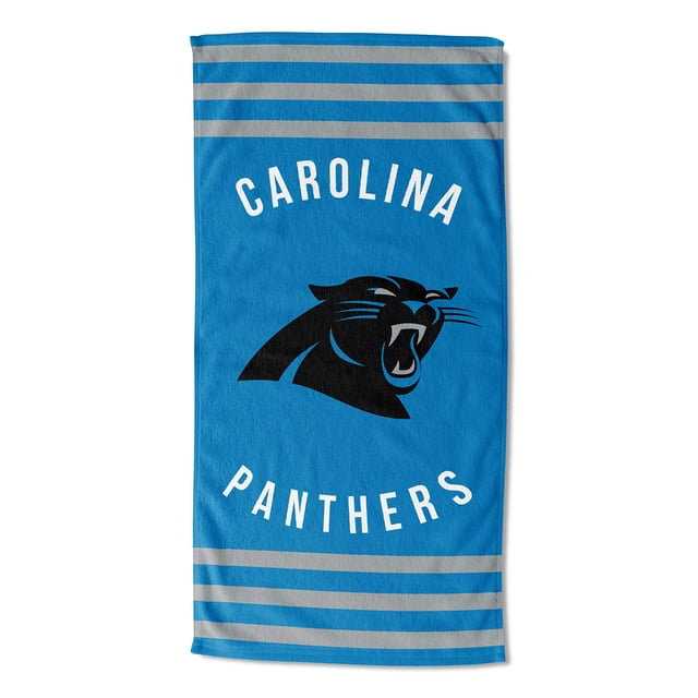 Toalla de playa Northwest Carolina Panthers 76x152 cm a rayas