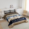 thumbnail image 3 of Erosebridal Camping Car Bedding Full Comforter Set, Camper Down Comforter, Rustic Farmhouse Decor, Reversible 3 Pieces, 3 of 7
