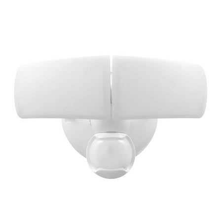 MaxDetect 240° White Motion Sensor Wired Outdoor 2-Head LED Security Flood Light 2000 Lumens
