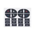 thumbnail image 1 of TFixol AC Dash Button Sticker Kit de reparación AC Panel Calcomanías TFixol Botón de guión Pegatina, 1 of 5