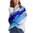 thumbnail image 2 of Chandail Décontracté Grande Taille pour Femmes, Tricot à Manches Longues Col Rond, Blouse Chaude d'Hiver, 2 of 4