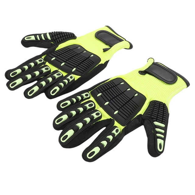 Gants de Sécurité Gants de Protection contre les Coupures Réduction des Vibrations TPR Enduits de NBR pour Hommes Femmes pour Menuiserie, Découpe de Verre, Construction, Manipulation