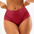 thumbnail image 3 of Oksale Womens Mesh Patchwork Underwear Plus Size Breathable Sexy Ladies Briefs Stretch Full Coverage Cotton Panties Wine L, 3 of 5