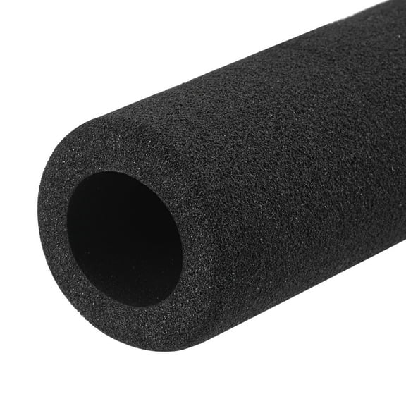 0.7" ID 3/16" Wall Thick 11.6" Black Foam Grip Tubing Handle Grips Non-slip for Fitness, Tools Handle Support