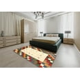 thumbnail image 5 of Ahgly Company Machine Washable Indoor Square Contemporary Sienna Brown Area Rugs, 3' Square, 5 of 7