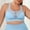 Sky Blue, variant on Women's Workout Bras Supportive Sports Bras Plus Size Yoga Bras Full Coverage Bras Push Up Wireless Bras Wireless Support Bras for Women Bra to Make Look Smaller Womens Compression Sports Bra Women