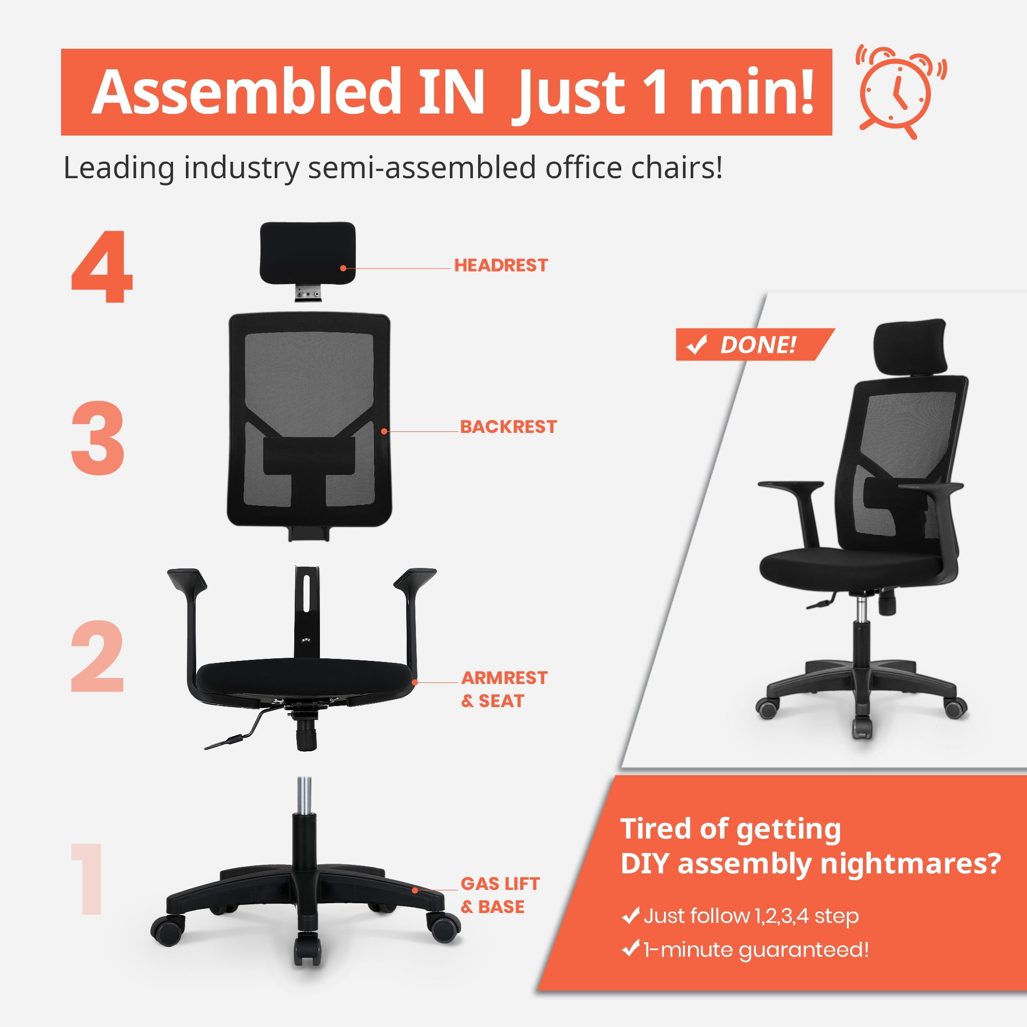 Neo Chair Light Mesh Office Chair Black Ms M10 Bk Walmart Com Walmart Com