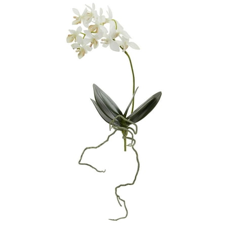 Nearly Natural 13in. Mini Orchid Phalaenopsis Artificial Flower (Set of 6), White