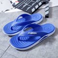 thumbnail image 7 of Mens Slippers,Men Slippers Non- Grip Thick Sole Slippers for Home Shower Comfort,Slippers for Men,Blue,7.5, 7 of 7
