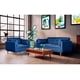 thumbnail image 1 of Sala 3-2 Makora de Lino Azul Modelo Bellini, 1 of 9