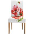thumbnail image 2 of ABPHQTO Funda protectora para silla elástica con diseño de amapolas de acuarela, funda protectora para comedor, Hotel, boda, fiesta, juego de 4, 2 of 4