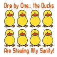 thumbnail image 3 of CafePress - Ducks Stealing My Sanity Women's Light Pajamas - Women's Short Sleeve Print T-Shirt and Pants Light Cotton Pajama Set, 3 of 7