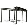 thumbnail image 3 of Mondawe 11 X 16 FT Outdoor Living Outdoor Retractable Pergola with Weather-Resistant Canopy Aluminum Garden Pergola Patio Grill Gazebo for Courtyard -Dark Gray, 3 of 8