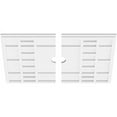 thumbnail image 6 of 20"W x 13 3/8"H x 2"ID x 7"C x 1"P Beaux Architectural Grade PVC Contemporary Ceiling Medallion, Two Piece, 6 of 7