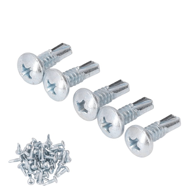 Tornillos de perforación en cruz Jadeshay 50 piezas de Acero al carbono