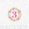 thumbnail image 4 of Inktastic 3rd Birthday Flower Wreath 3 Year Old Girl Girls Toddler Dress, 4 of 5