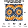 thumbnail image 2 of Blackout Kids Curtains,Orange Blue Tie Dye Mandala Pattern Childrens Insulated Curtains Set Of 2,Bedroom Essentials,Toddler Room Decor 42"x84", 2 of 5