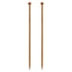 thumbnail image 1 of Uxcell 2Pcs 5.5mm Aguja de Tejer de Bambú Recta de Punta Simple de 9.8 pulgadas de Largo, 1 of 6