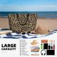 thumbnail image 5 of Easygdp Leopard Print-1 Bolsa de Viaje de Playa de Gran Capacidad, Bolsa Tote Perfecta para la Playa, Escapadas de Fin de Semana y Viajes, 5 of 7