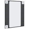 thumbnail image 3 of vidaXL Wall Mirror Black 50x60 cm Rectangle Iron, 3 of 5