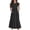 Black, variant on Ruyang Little Baby Clothes Girls Long Dress Spring Summer Autumn Round Neck Loose Casual Layered Maxi Dress