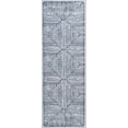 thumbnail image 4 of Bloom Rugs Washable Non-Slip 12 ft Runner - Blue / Ivory Striped Runner for Entryway, Hallway, Bathroom, and Kitchen - Exact size: 2.5' x 12', 4 of 10