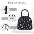 thumbnail image 4 of Fotbe Spaceships and Stars Bolsa de Almuerzo con Estampado, Lonchera Aislada, Contenedor de Comida Reutilizable Tipo Cooler a Prueba de Fugas, 4 of 6