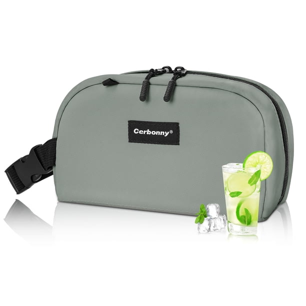 Bolsa Térmica Cerbonny Pequeña Para Almuerzo Congelable A Prueba de Fugas Gris