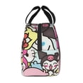 thumbnail image 4 of Lsque Sanrio Print Insulated Lunch Bag with Thick Aluminum Foil Lunch Tote Bag with Front Pocket for Men and Women, Ideal for Work, School, Picnics, and Travel, 4 of 8