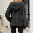 thumbnail image 4 of FASHOFT Womens Fuzzy Hoodies Winter Warm Pullover Sport Hoodie Cozy Oversized Hooded Sweatshirt with Pockets Athletic Hoodies Black XXL, 4 of 8