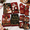 Black Xmas, variant on Beach Seashell Themed Kitchen Towel, Oven Glove and Pot Holder Set