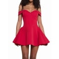 thumbnail image 3 of Women'S Off Shoulder Mini Dress Slimming Summer Sleeveless Corset Short Party Bodycon Y2K Dresses Red M, 3 of 9