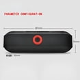 thumbnail image 2 of NBY-18 Altavoz Bluetooth Mini Caja de sonido cuadrada Bluetooth Altavoz Bluetooth inalámbrico portátil Compatible con tarjeta TF Inevent DZ4474-02B, 2 of 6