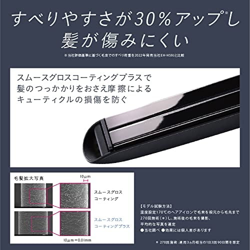 Panasonic EH-HS0J-K Hair Iron for Straightening, Nano Care