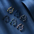 thumbnail image 4 of Fake Nose Rings Hoop Clip-on Stainless Steel Septum Jewelry Non Piercing Fake Cartilage Earring Lip Rings Faux Nose Ring Piercing Jewelry for Women Men, 4 of 4