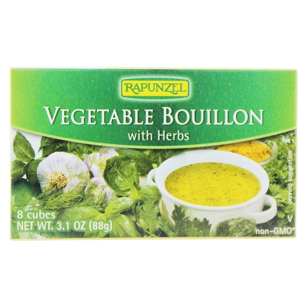 Rapunzel Vegetable Bouillon Vegan with Sea Salt & Herbs 8 cubes