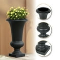 thumbnail image 3 of LuxenHome 22.8" H Black Slim MgO Urn Planter, 3 of 8