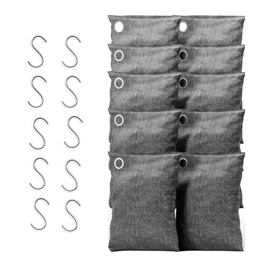 Sachets Désodorisants Au Charbon De Bambou - Lot De 2, Réutilisables 1 An - Pour Chaussures, Placards, Voiture